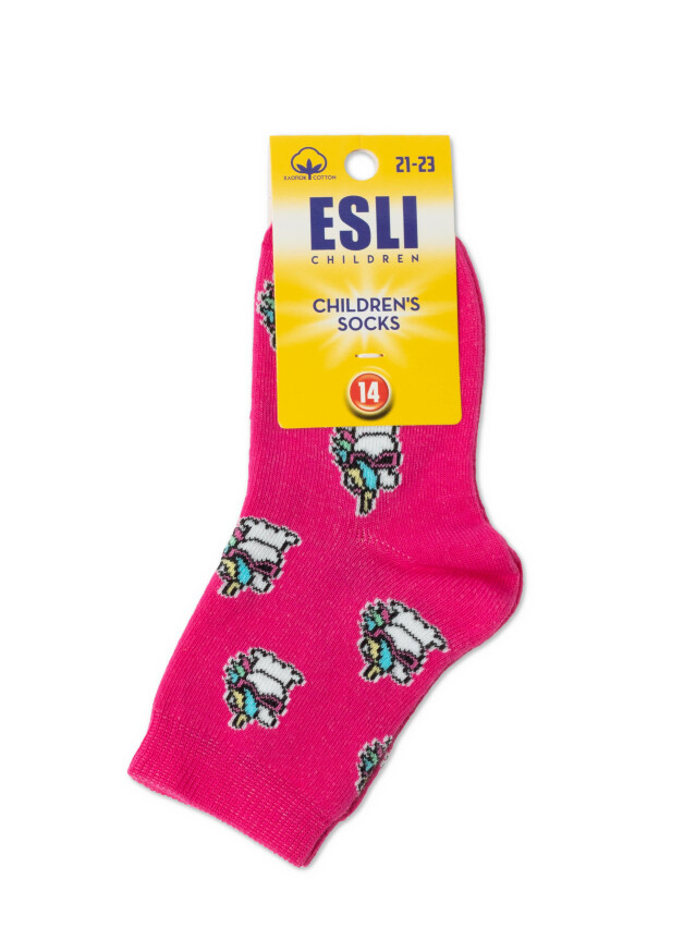 Шкарпетки дитячі E 21С-90СПЕ, р.14, 641 малиновий - 3