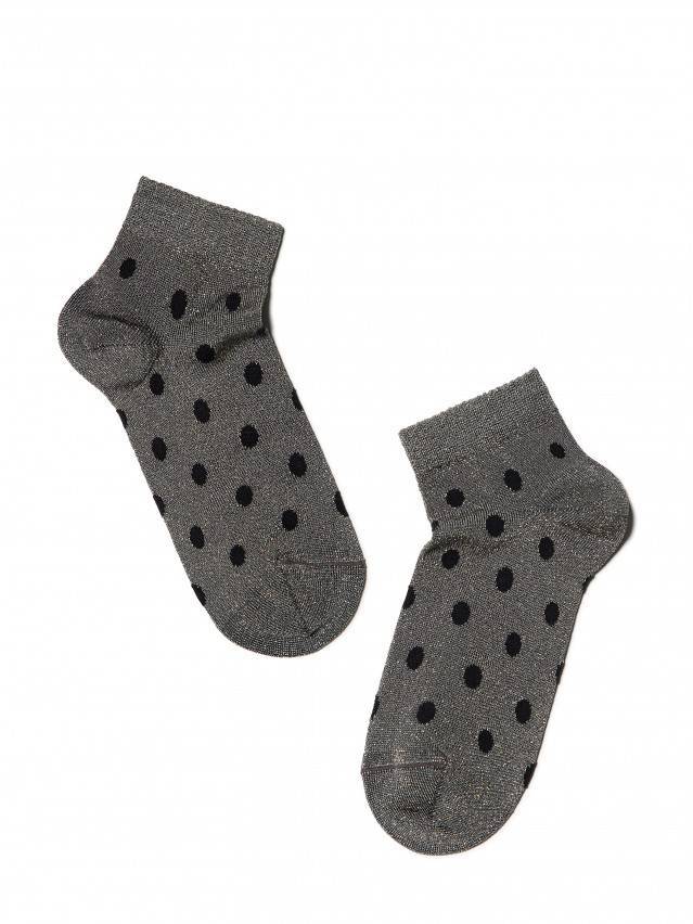 Фантазійні укорочені жіночі шкарпетки з віскози з люрексом, з малюнками. - 2