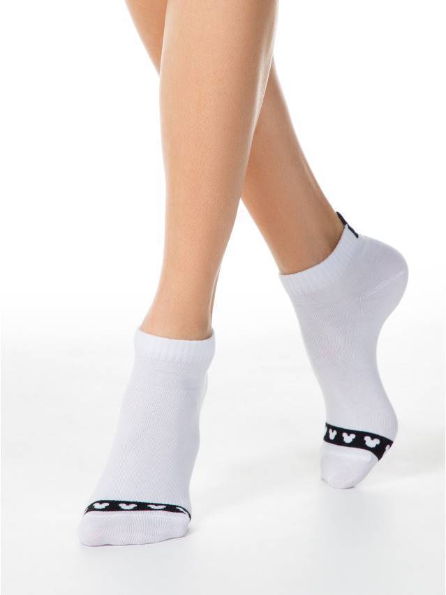 Укорочені жіночі шкарпетки з бавовни, гумка з 