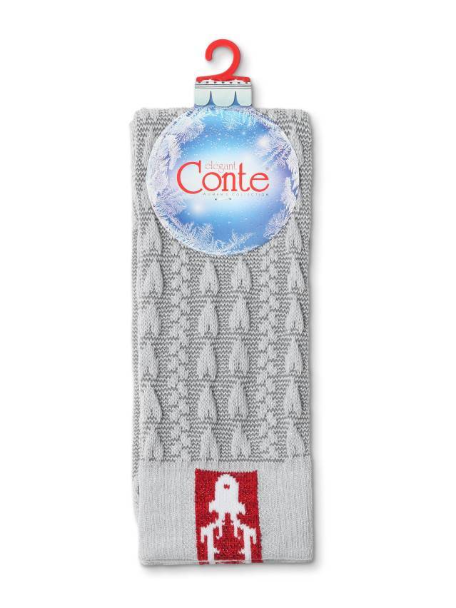 Шкарпетки жіночі бавовняні CE NEW YEAR 21С-28СП (антиковзкі),р.36-39, 286 світло-сірий - 9