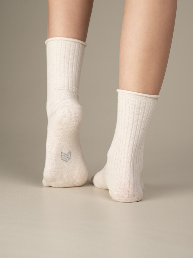 Шкарпетки жіночі M0106S (високі без резинки),р.36-40, 00 айворі - 3