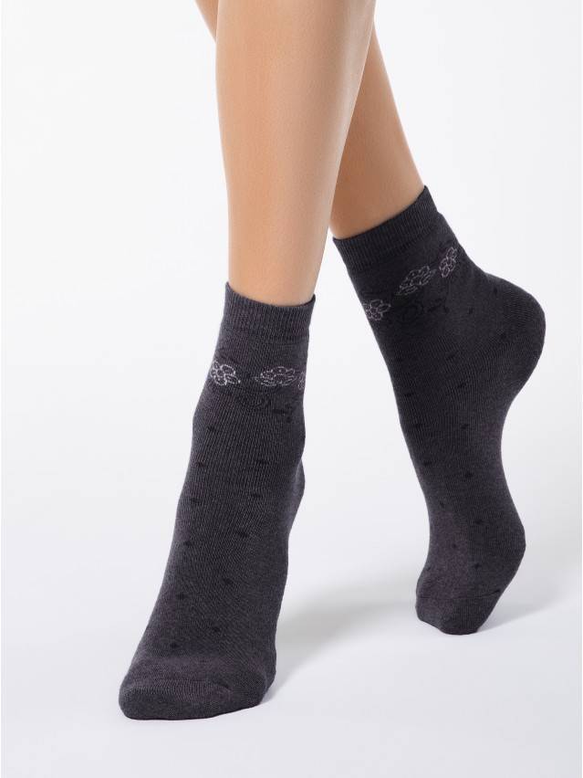 Шкарпетки жіночі бавовняні COMFORT (махрові),р. 23, 034 сірий - 1