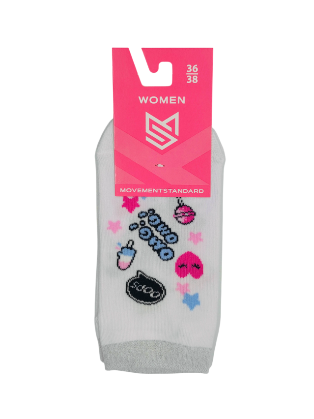 Шкарпетки жін. MS M0118S (ультракороткі) р.36-38, 333 білий - 2