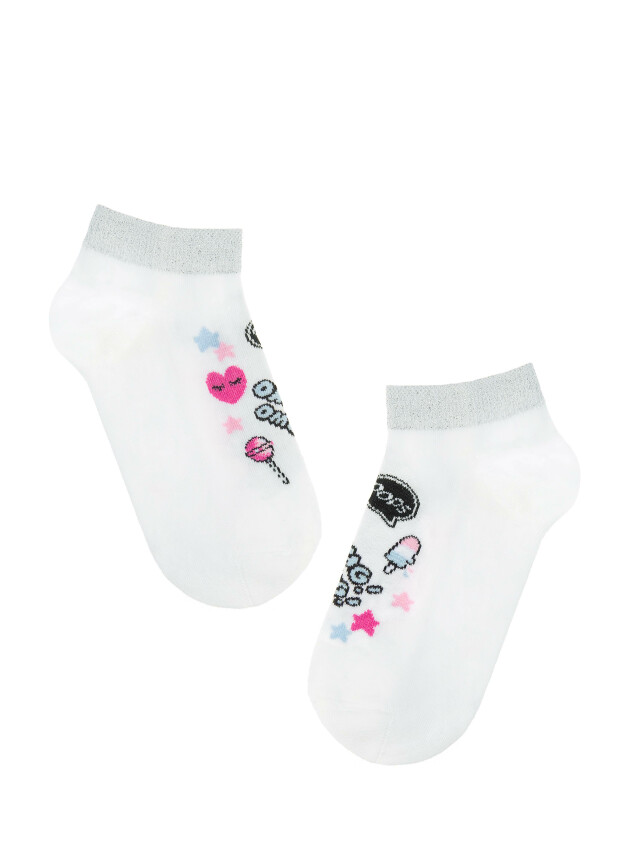 Шкарпетки жін. MS M0118S (ультракороткі) р.36-38, 333 білий - 1