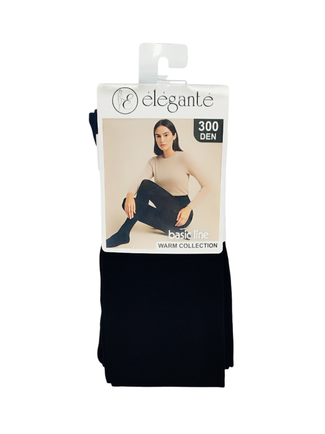 Колготки жін.бавовняні EL BASIC LINE 300, р.2, Nero - 2