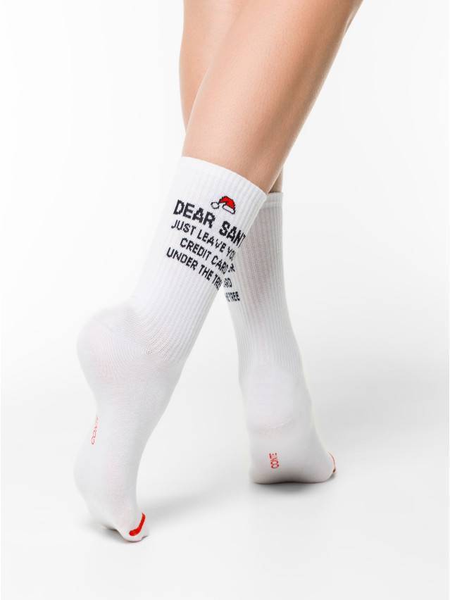 Шкарпетки жіночі бавовняні CE NEW YEAR 21С-34СП, р.36-39, 279 білий - 3