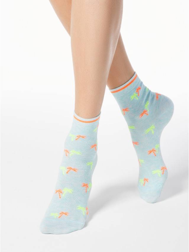 Шкарпетки жіночі бавовняні CLASSIC 15С-15СП, р. 23, 089 блідо-бірюзовий - 1