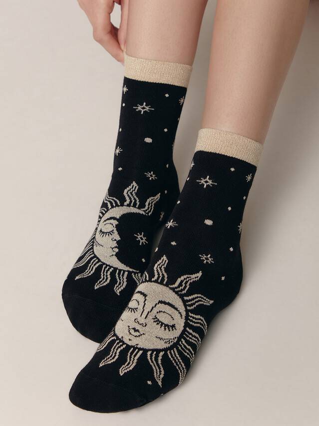 Шкарпетки жіночі бавовняні CE HAPPY 18С-227СП, р.36-39, 355 чорний - 1