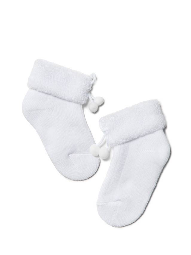 Шкарпетки дитячі SOF-TIKI (з відворотом, декор),р. 10, 212 білий - 1