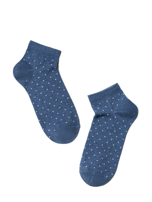 Шкарпетки жіночі бавовняні ESLI CLASSIC (короткі, 2 пари) 14С-116СПЕ, р.23, 802 блідо-бірюзовий-джинс - 4