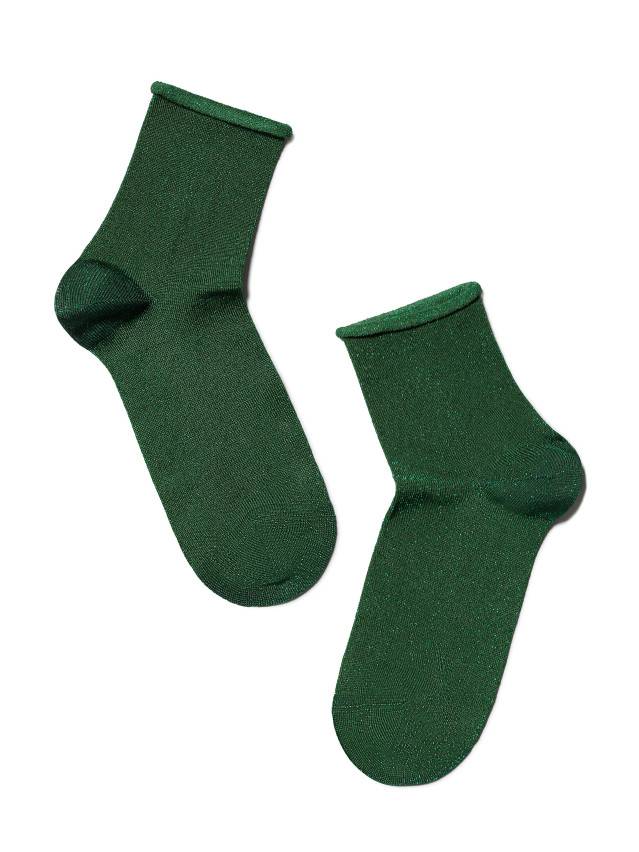 Фантазійні жіночі шкарпетки з віскози з люрексом, без резинки, однотонні. - 3