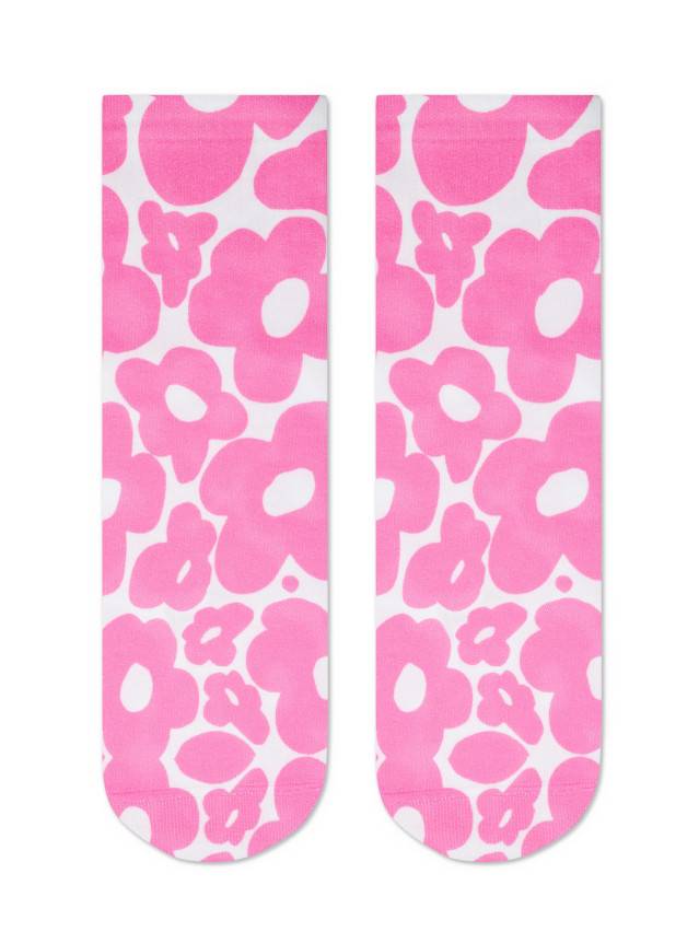 Шкарпетки жіночі бавовняні CE FANTASY (короткі, друк) 21С-112/1СП, р.36-39, 329 рожевий - 1