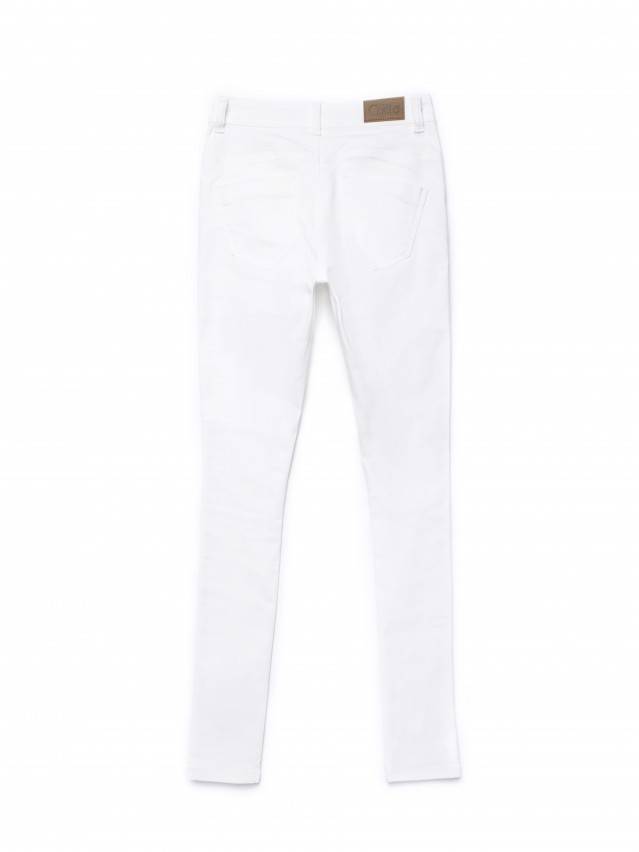 Білі моделюючі джинси PUSH UP CON - 128 - 5