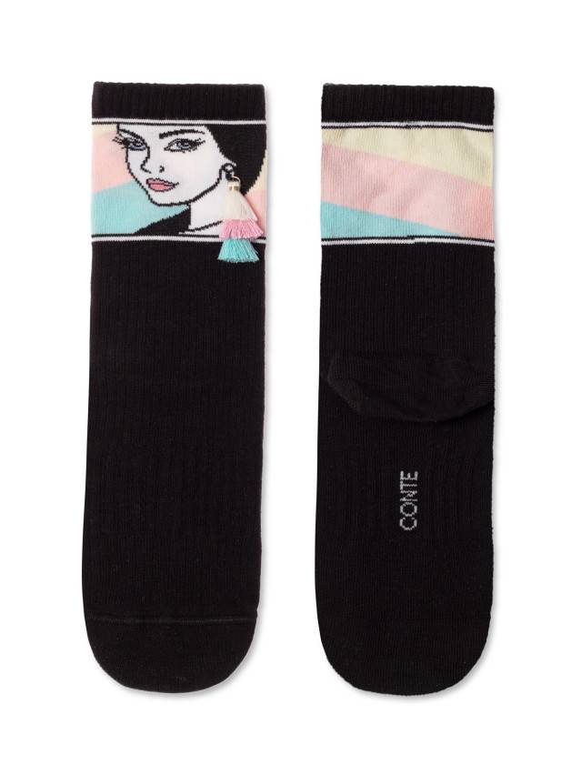 Шкарпетки жіночі бавовняні CE FANTASY 20С-21СП, р.36-39, 232 чорний - 3