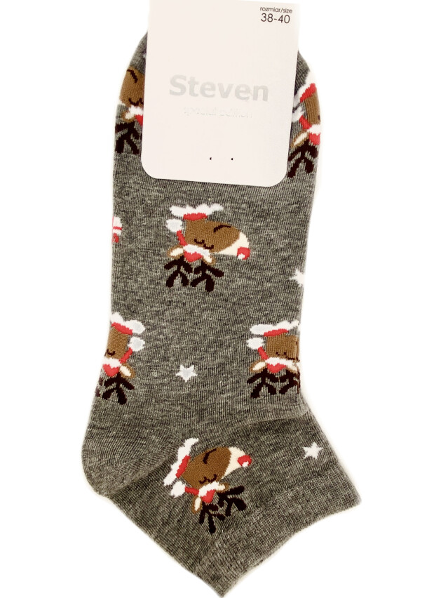 Шкарпетки жіночі 136 35-37 004 сірий-меланж - 5