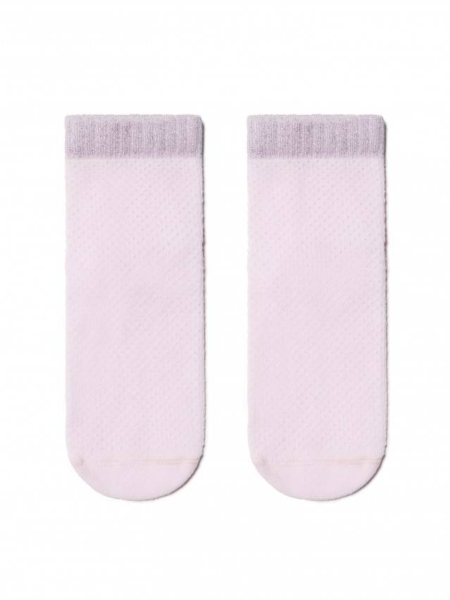 Шкарпетки жіночі бавовняні AJOUR (короткі, люрекс) 15С-81СП, р. 23, 077 світло-рожевий - 2