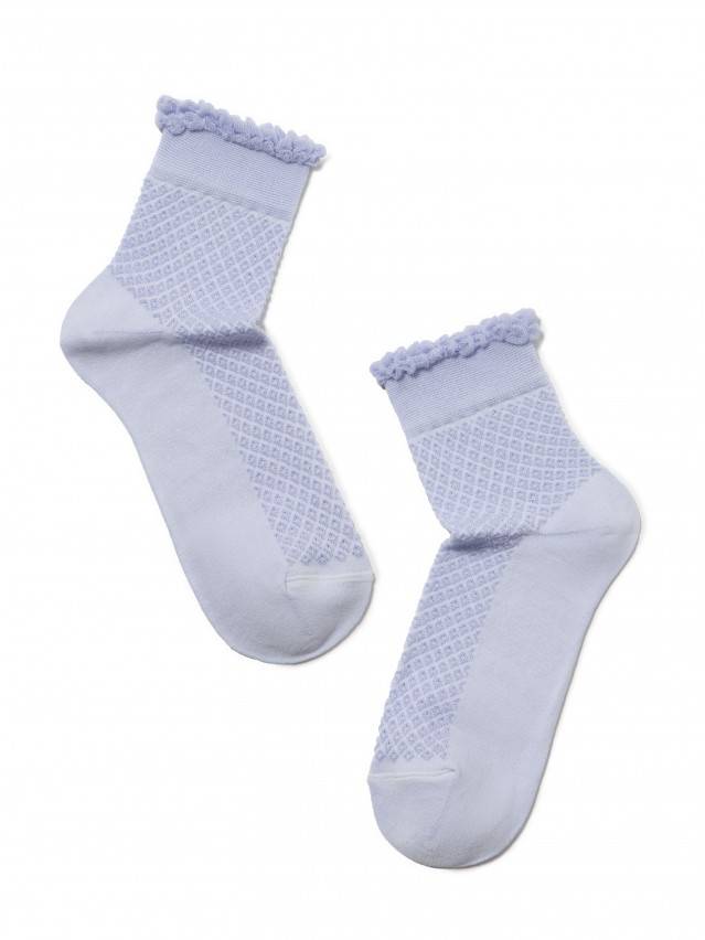 Шкарпетки жіночі бавовняні CLASSIC (тонкі, з пікотом) 15С-22СП, р. 23, 055 блідо-фіолетовий - 2