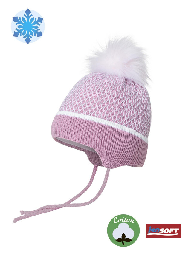 Шапка дитяча ESLI 17С-92СП, р.50-52, рожевий - 1