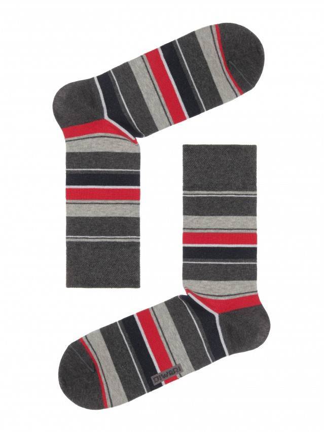 Всісезонні еластичні чоловічі шкарпетки з бавовни, 2 пари, з подвійною анатомічною резинкою, з малюнками з незвичайними колірними - 3