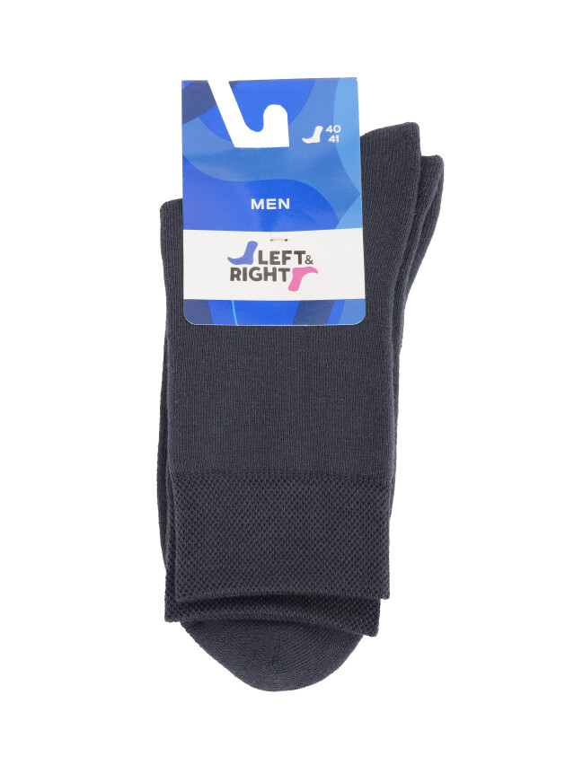 Шкарпетки чоловічі Л&П 240 (махрові),р.40-41, 00 темно-сірий - 2