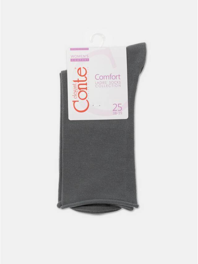 Шкарпетки жіночі бавовняні CE COMFORT (без гумки) 19С-101СП, р.36-37, 000 темно-сірий - 5