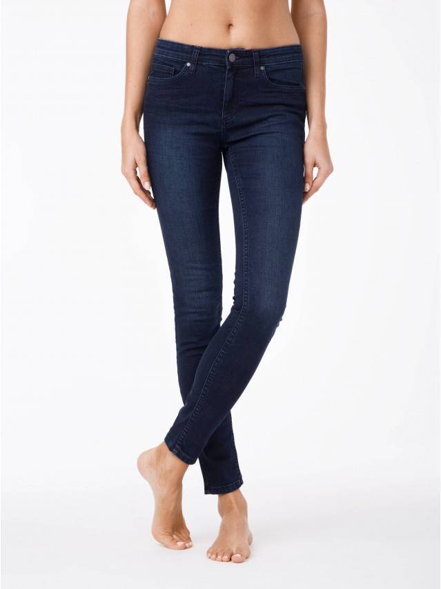 Штани джинсові жіночі 623-100D, р.170-94, темно-синій - 1