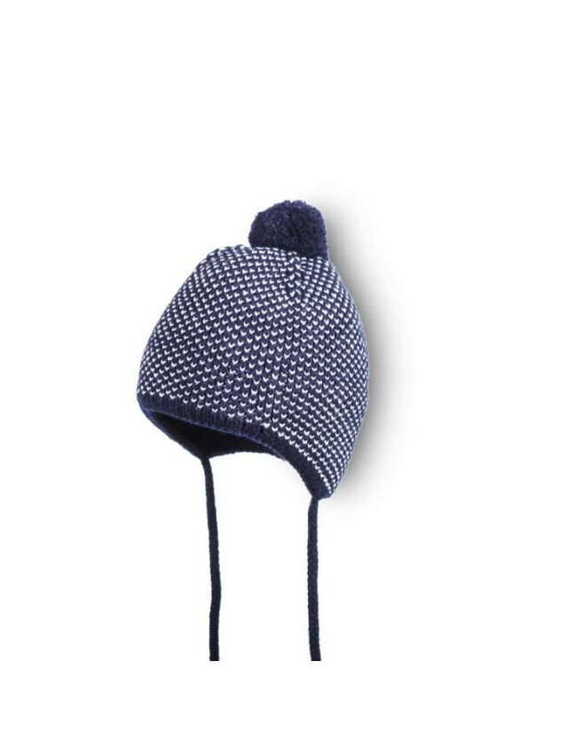 Шапка дитяча ESLI 13С-48СП, р.50, темно-синій-екрю - 1