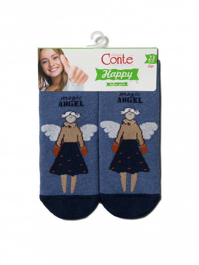 Шкарпетки жіночі бавовняні HAPPY (махрові, з антиковзаючим покриттям) 17С-44СП, р.38-39, 291 джинс - 3