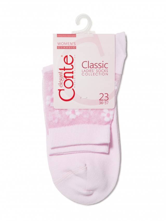 Шкарпетки жіночі бавовняні CLASSIC (rete) 16С-83СП, р. 23, 084 світло-рожевий - 3