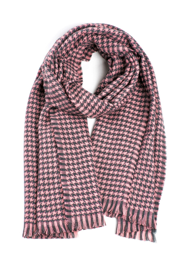 Аксесуар ESLI Шарф жіночий ES100, р.180,0х50,0, рожево-сірий - 1