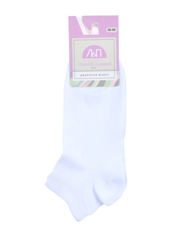 Шкарпетки жін. бавовняні Л&П 121 (короткі),р.36-40, 04 білий - 2