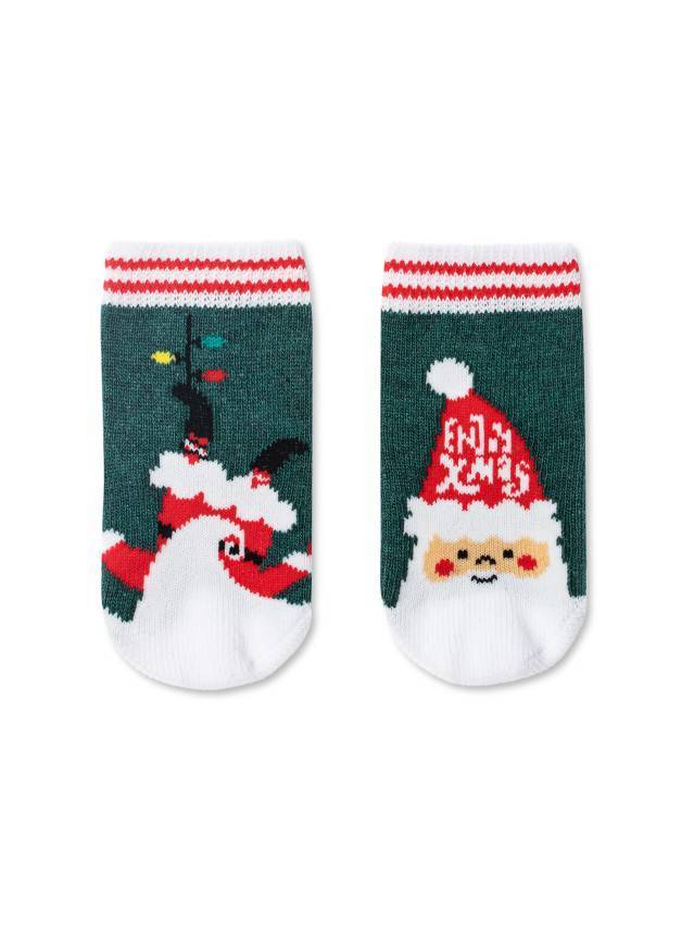 Дитячі шкарпетки з бавовни, з малюнками, з новорічною тематикою. Для дівчаток і хлопчиків. - 1