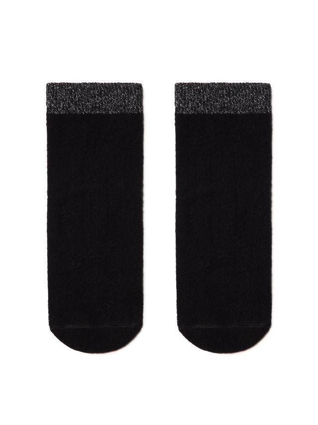 Шкарпетки жіночі бавовняні AJOUR (люрекс) 15С-82СП, р.36-37, 076 чорний - 2