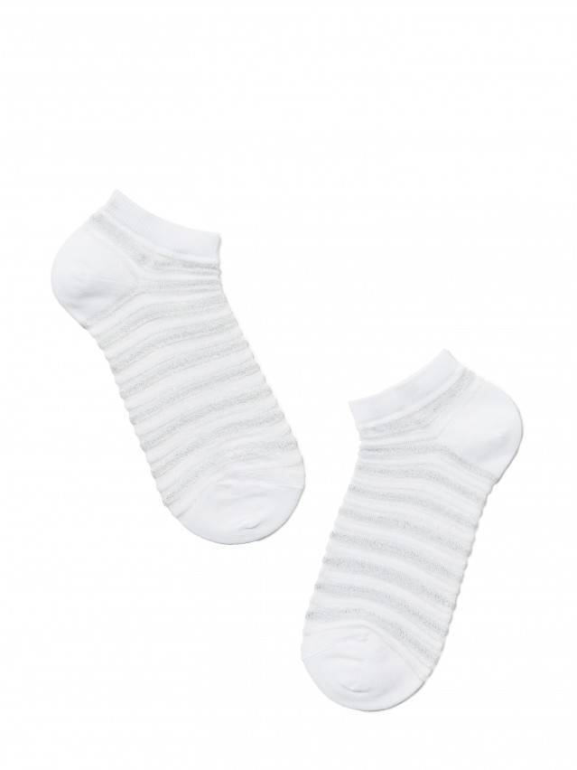 Шкарпетки жіночі бавовняні ACTIVE (короткі, люрекс) 17С-71СП, р.36-37, 123 білий - 2
