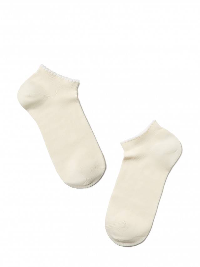 Шкарпетки жіночі бавовняні ACTIVE (короткі, з пікотом),р. 23, 041 капучіно - 2