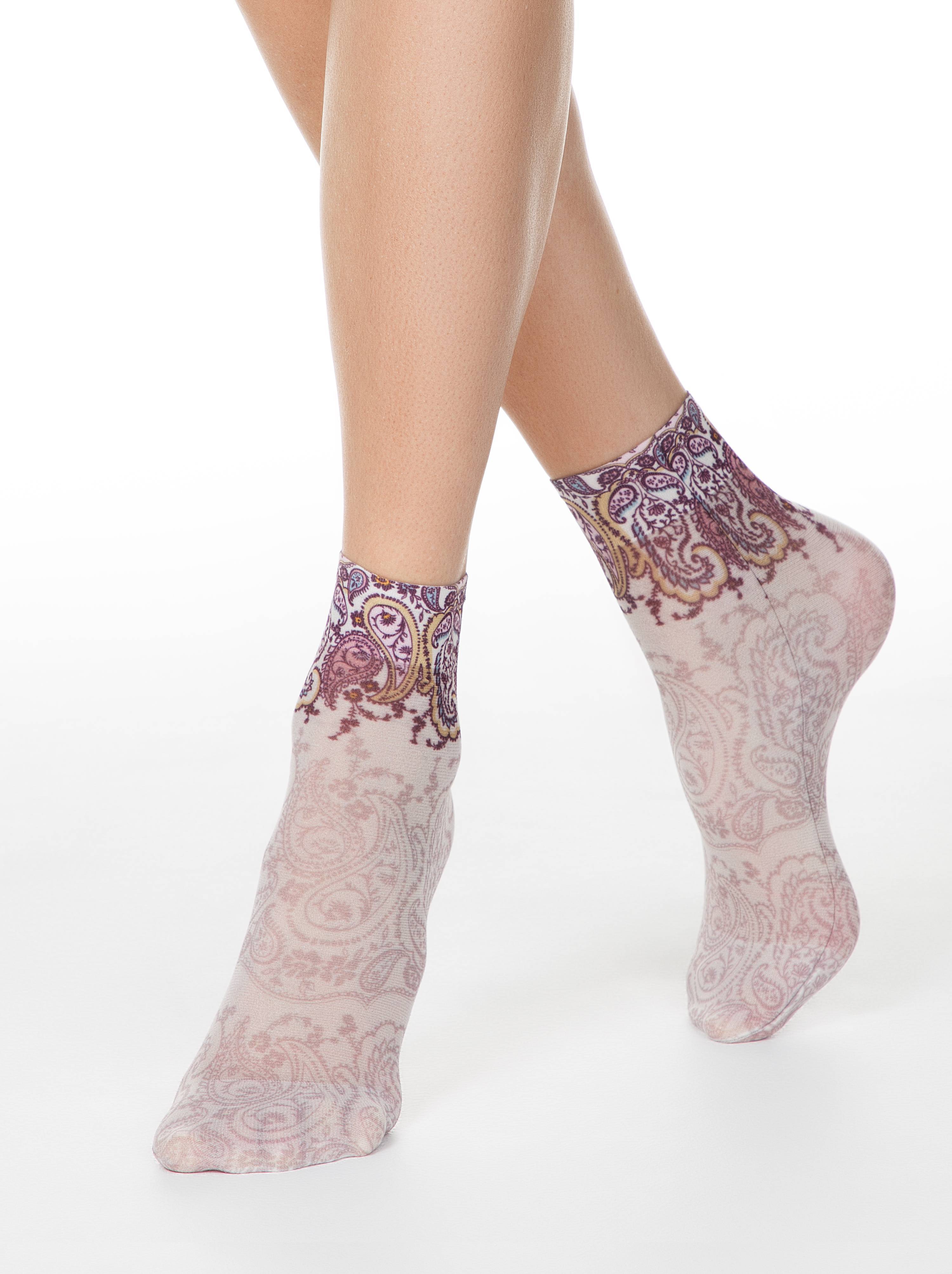 

Шкарпетки жіночі Conte ⭐️, Mix, Шкарпетки з принтом FANTASY 40