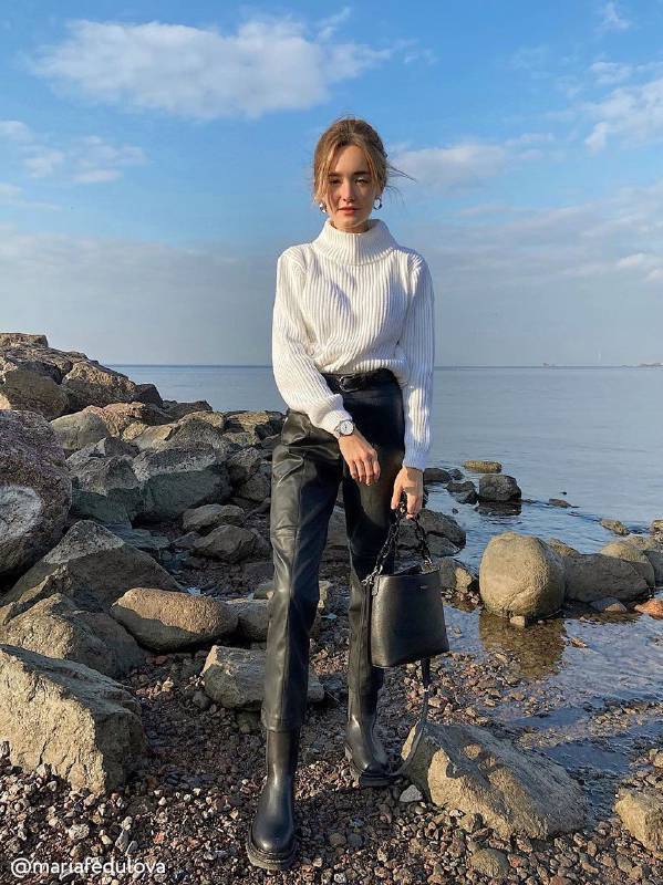 

Джемпер жіночий Conte ⭐️, Off-white, Oversize-светр в рубчик з пряжі з мериносовою вовною LDK 106